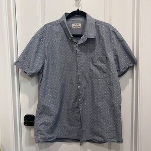 2/$18 💥♻ Ferouch Jeans Light Blue SS Button Up Collard Shirt | XXL | 6640